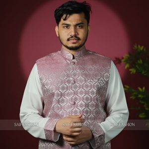 Exclusive Katan Koti-Panjabi Set Collection - MAUVE
