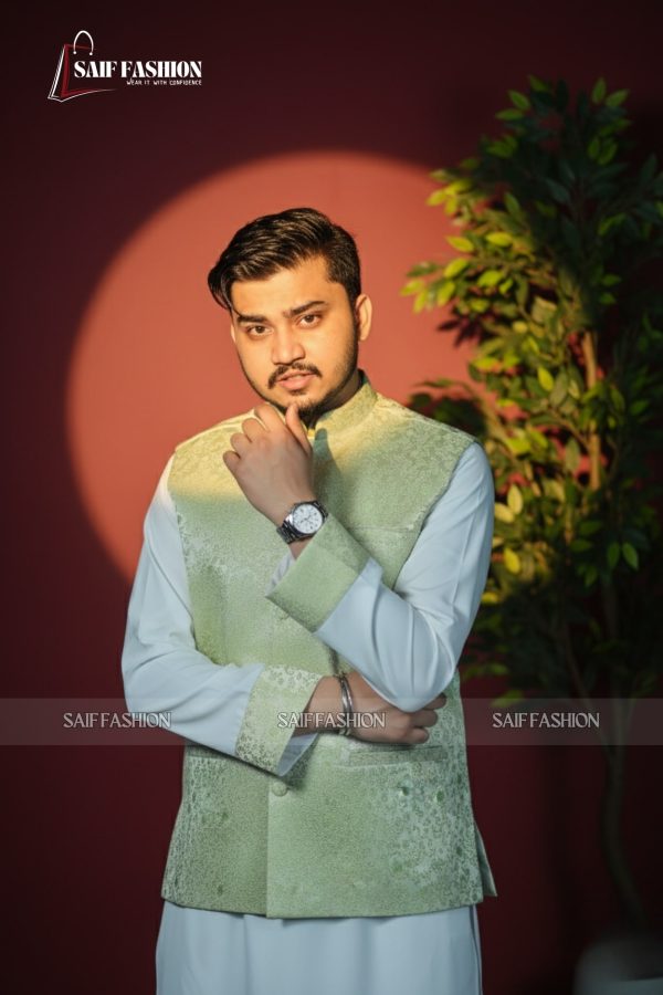 Exclusive Katan Koti-Panjabi Set Collection - MINT GREEN