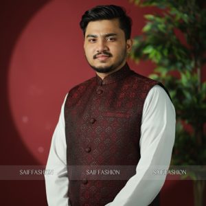 Exclusive Katan Koti-Panjabi Set Collection - DEEP MAROON