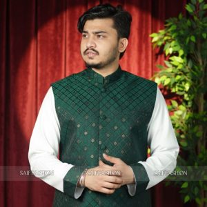 Exclusive Katan Koti-Panjabi Set Collection - DARK GREEN