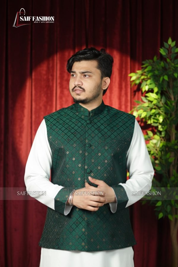 Exclusive Katan Koti-Panjabi Set Collection - DARK GREEN