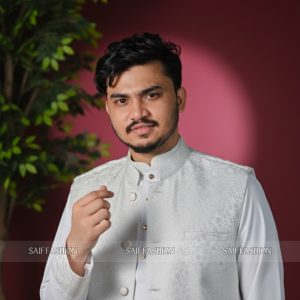 Exclusive Katan Koti-Panjabi Set Collection - LIGHT SILVER