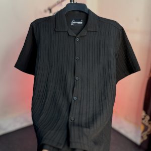 DROP SHOULDER OVERSIZED CUBAN SHIRT - 0350