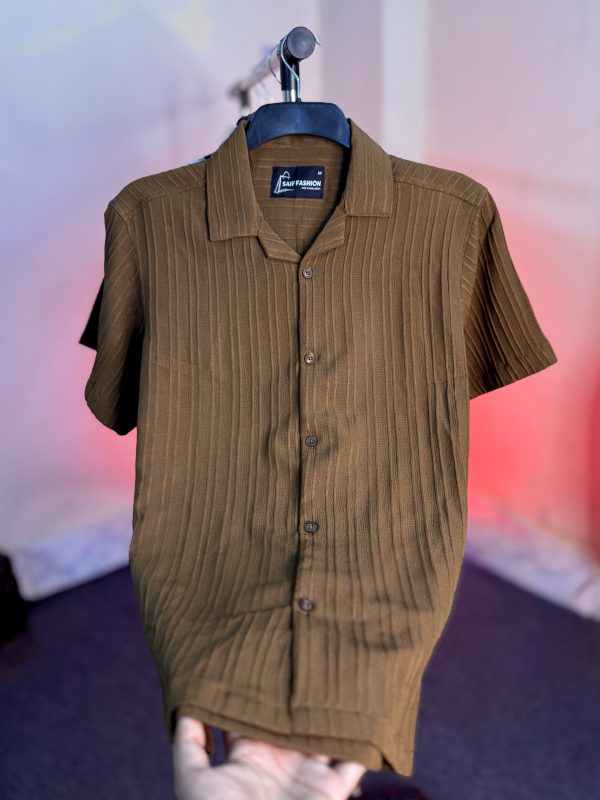 DROP SHOULDER OVERSIZED CUBAN SHIRT - 0352