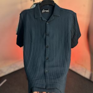 DROP SHOULDER OVERSIZED CUBAN SHIRT - 0351