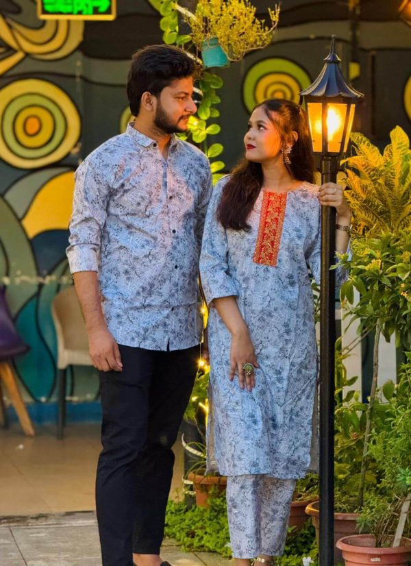 👫সেলোয়ার-কামিজ শার্ট ম্যাচিং কাপল ড্রেস। ৮১৭