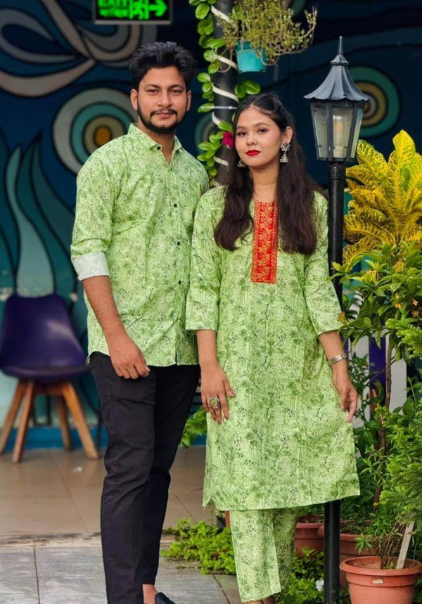 👫সেলোয়ার-কামিজ শার্ট ম্যাচিং কাপল ড্রেস। ৮১৬