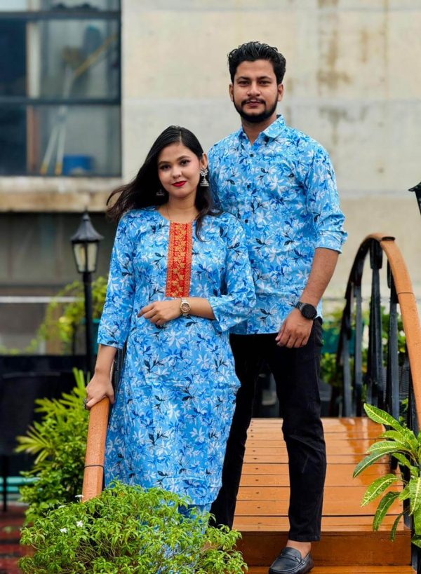 👫সেলোয়ার-কামিজ শার্ট ম্যাচিং কাপল ড্রেস। ৮১২